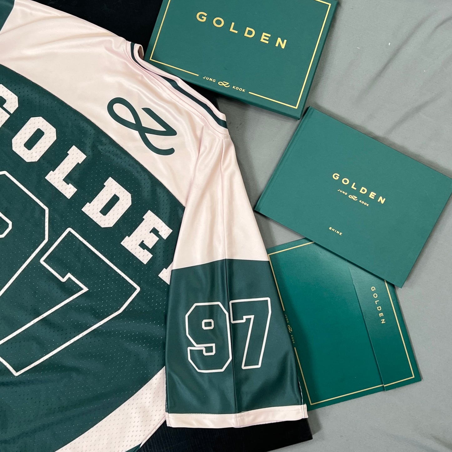 BTS JUNGKOOK GOLDEN NFL JERSEY BY MOON JUJI