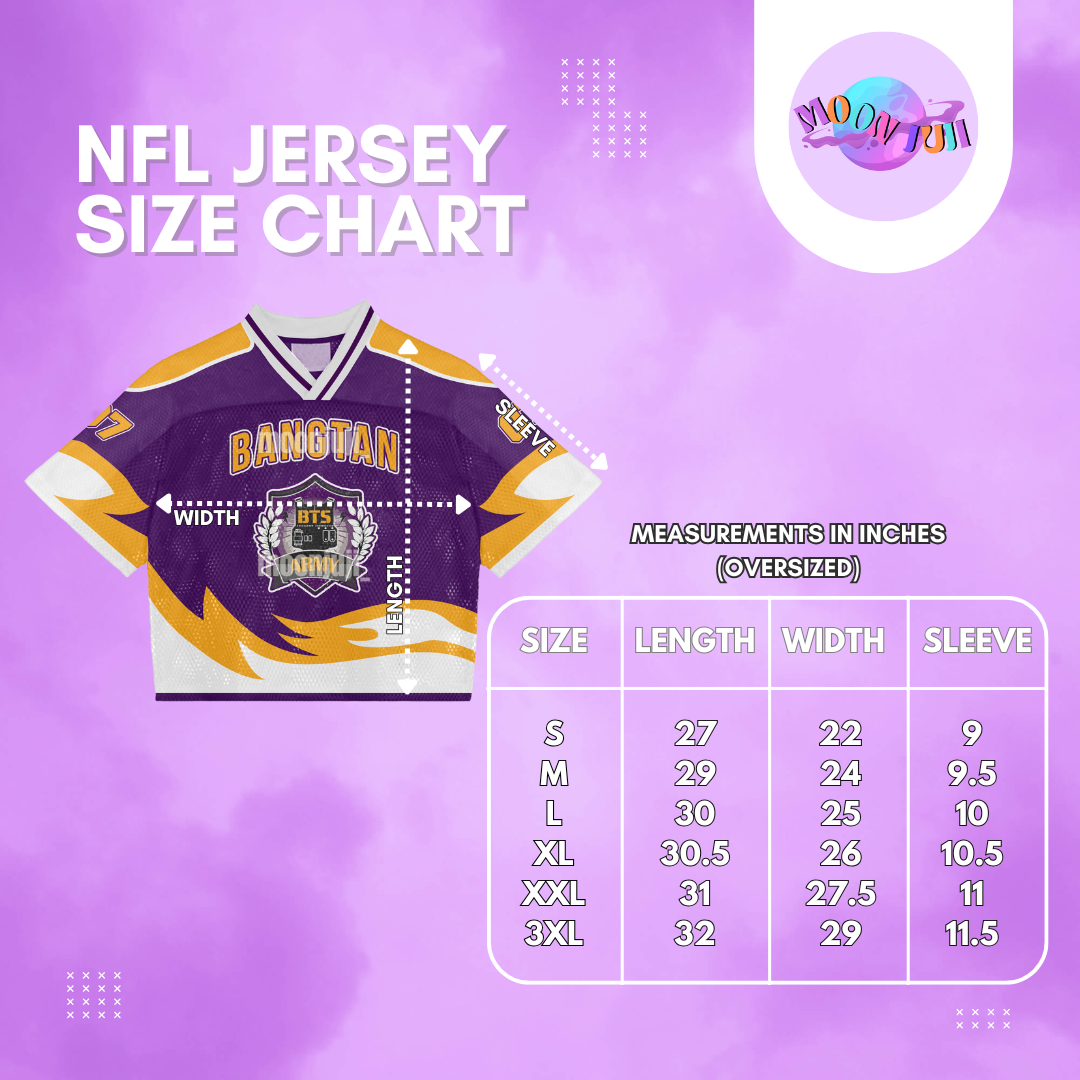 BTS OT7 NFL JERSEY BY MOON JUJI
