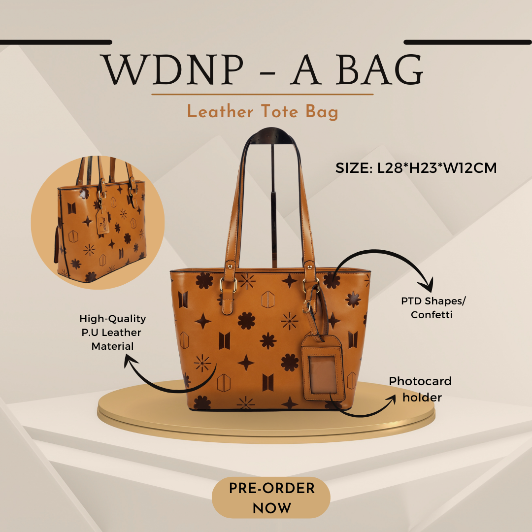 'WE DON'T NEED PERMISSION' Bag Collection WDNP - A - Leather Tote bag